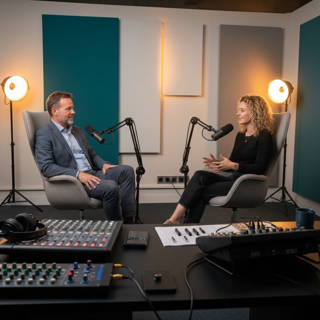 Estudio do podcast Mind Connect